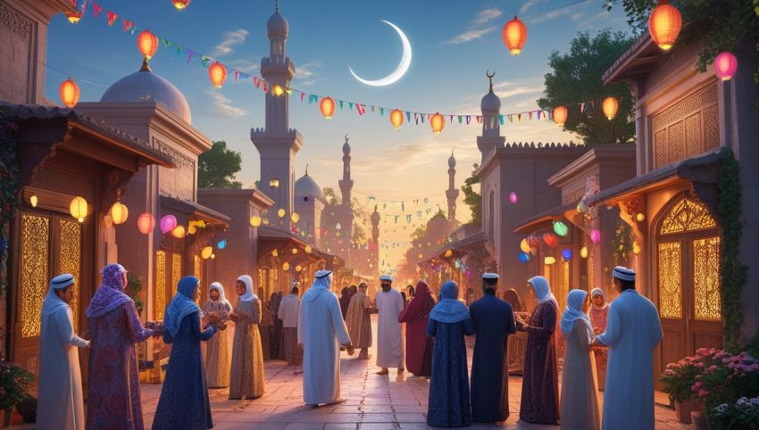 Ilustrasi bulan Syawal dalam kalender Hijriyah