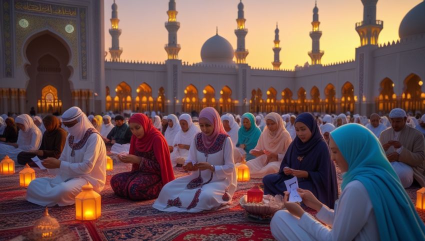 Ilustrasi zakat fitrah 2025 menjelang Idul Fitri
