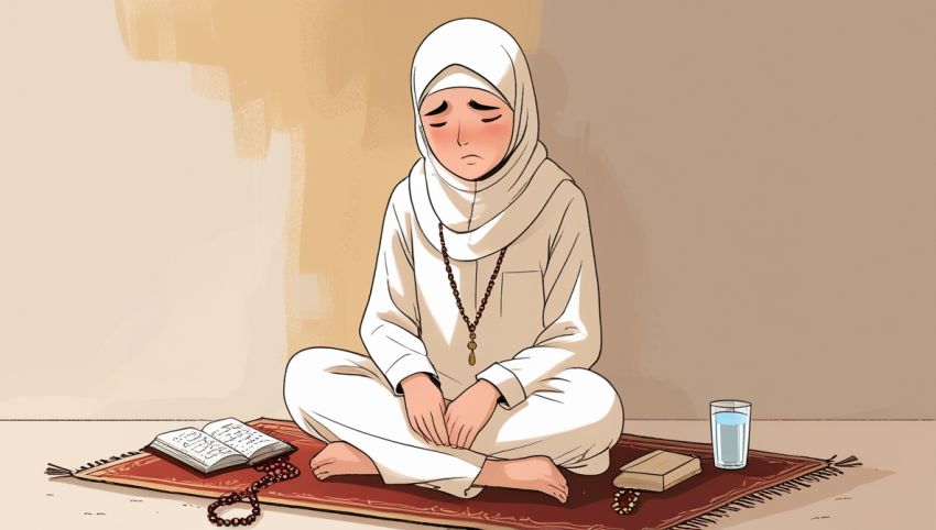 Ilustrasi orang berbuka puasa karena batal